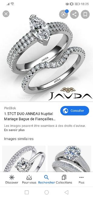Recherche duo de bagues fiancaille + alliance 2