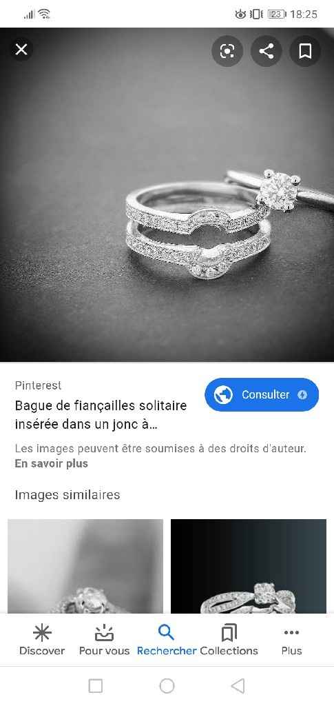 Recherche duo de bagues fiancaille + alliance - 1