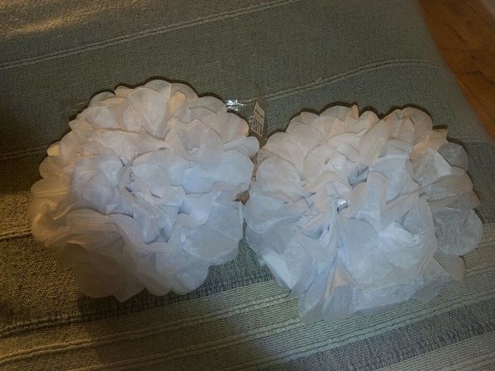 Pompons en papier de soie - 1