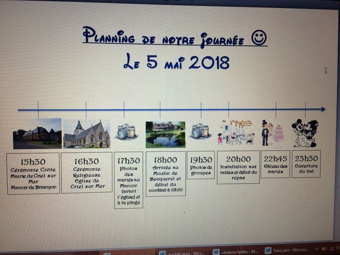 Planning et memo - 3