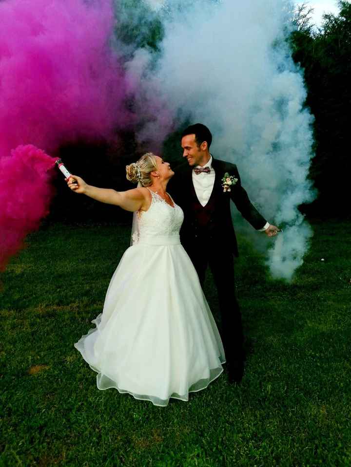 Photos avec fumigènes de couleur - 1