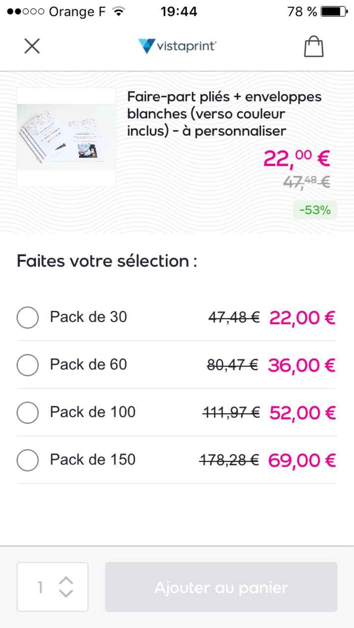 Vente privée Vistaprint - 1