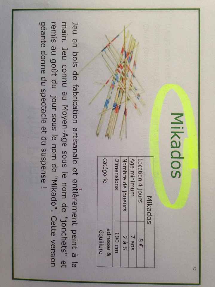 Mini jeux reçus - 6