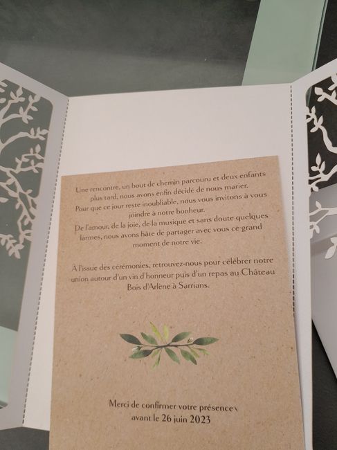 Envoi des faire-parts 3