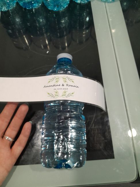 Etiquette bouteille d'eau 2