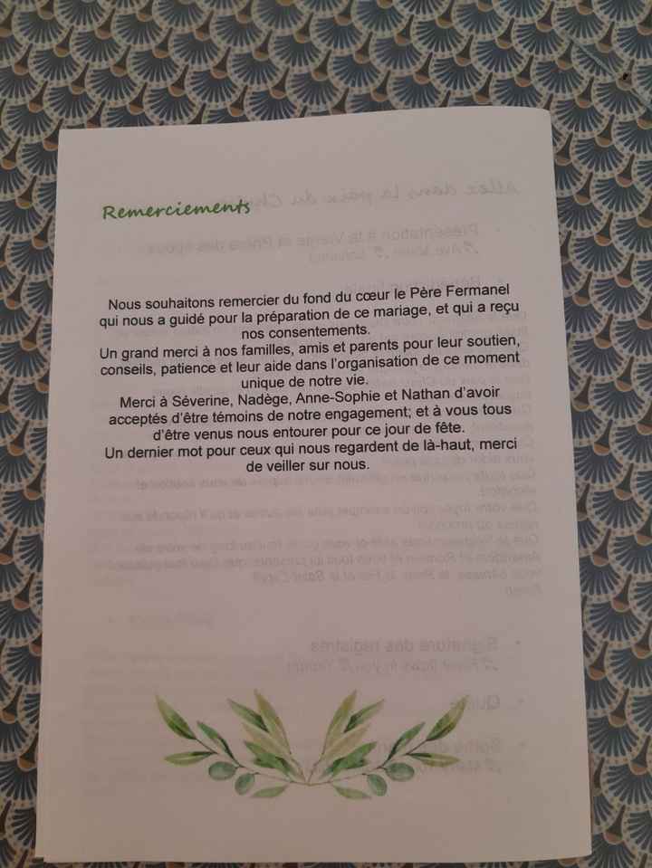 Livret de messe - 5