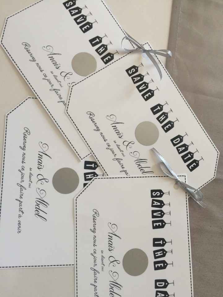 Mes save the date, fait moi même - 2
