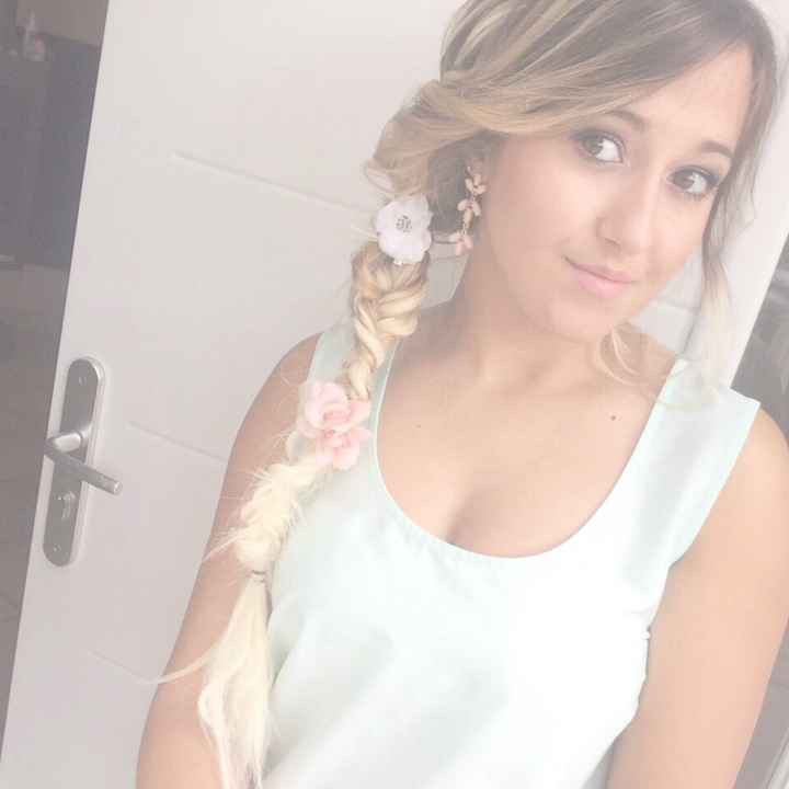 Ma coiffure pour le mariage de mon beau frère 