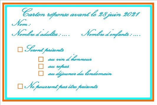 Sms pour les invités 2