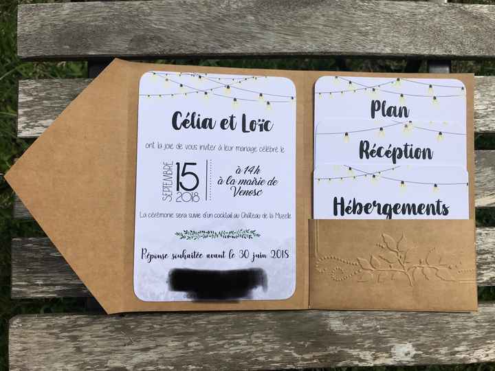 Faire parts terminés - 1