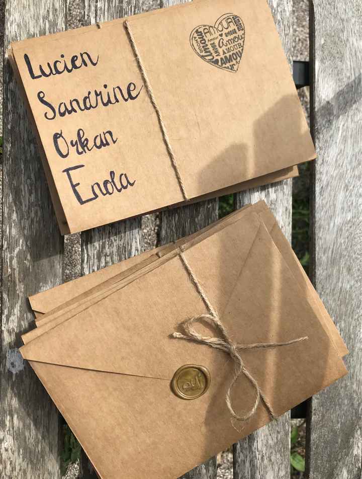 Faire parts terminés - 2