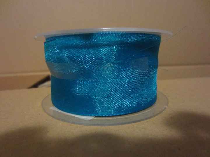 Rouleau organdi turquoise d'après eux