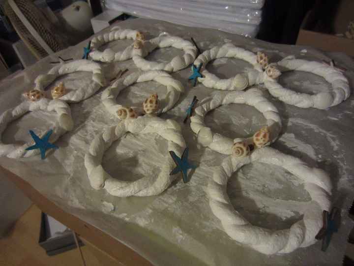 Bougeoirs après peinture