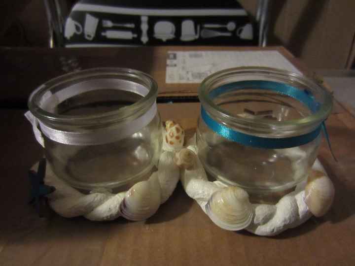 Bougeoirs et photophore placé