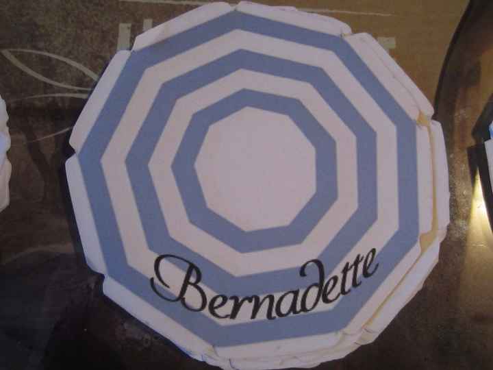 Parasols découper bleus