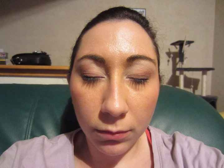 Maquillage que l'esthéticienne m'a fait