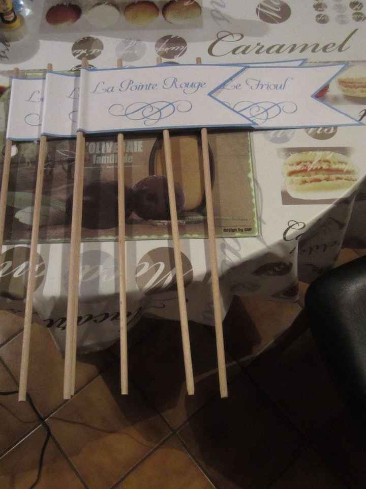 Drapeau nom de plage de Marseille