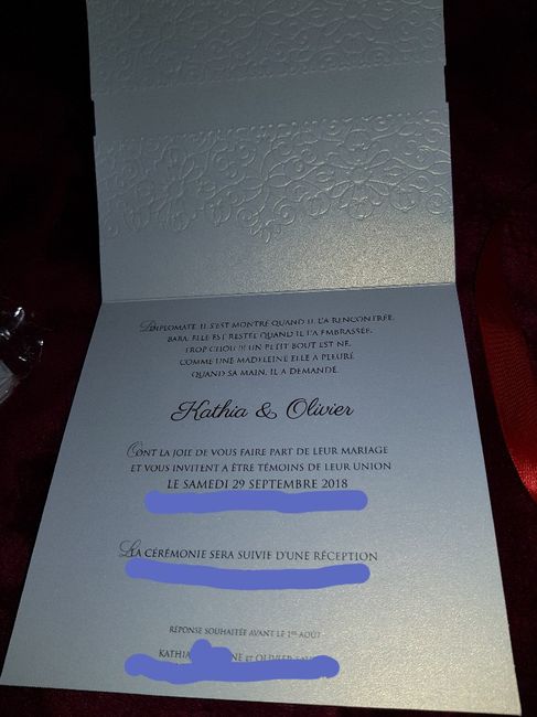 Faites part arrivé ❤ - 1