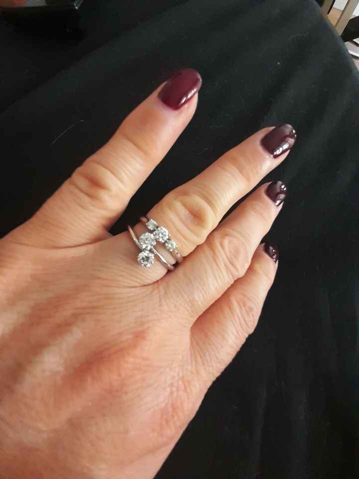 Alliance et bague de fiançailles - 1