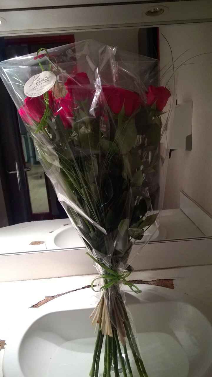 Bouquet livré au boulot Ca fait tellement plaisir