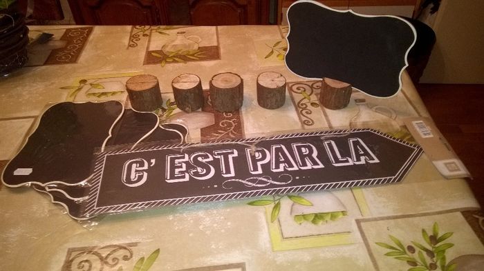 Pour Marquer les noms des tables + flechage salle