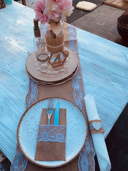 Centre de table champêtre 1