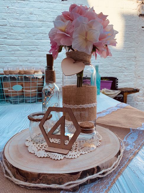 Centre de table champêtre 2