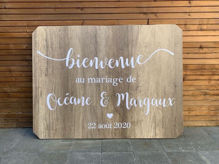 Panneau de bienvenue pour 6€ 2