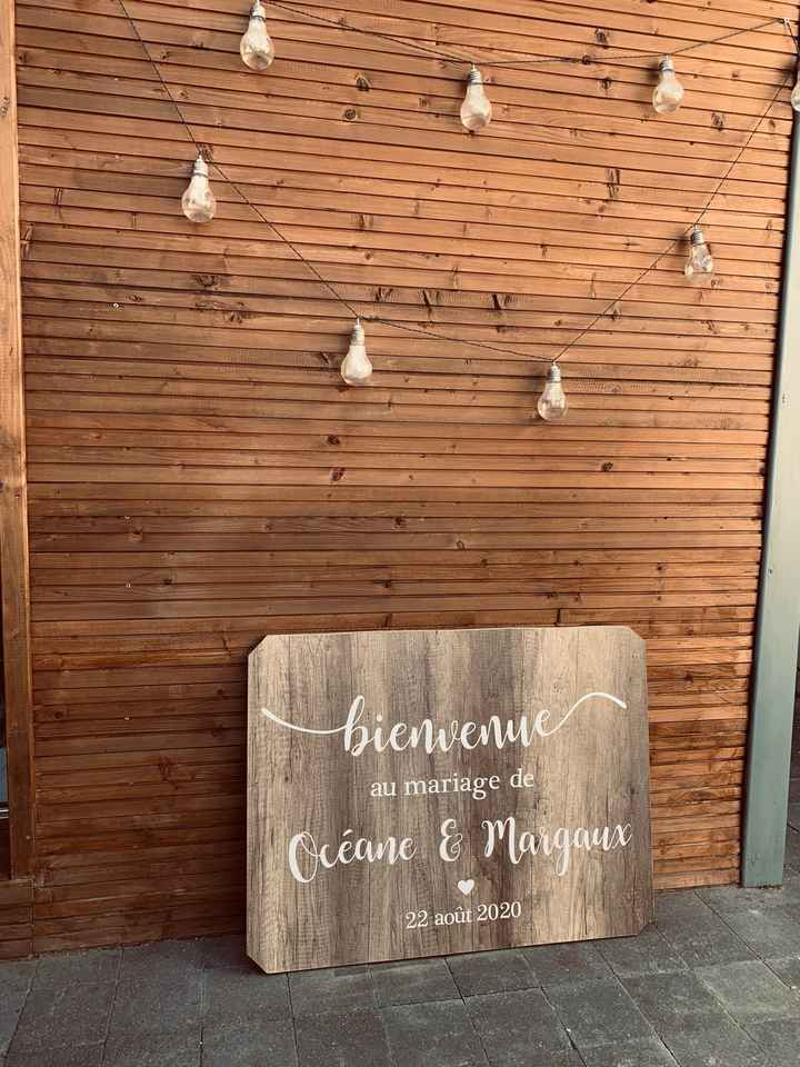 Panneau de bienvenue pour 6€ - 1
