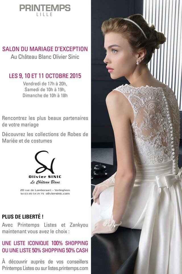 Mini salon du mariage 9-10 et 11 octobre 2015  - verlinghem - nord - 1