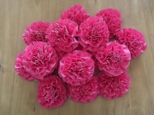 Fleurs DIY pompom