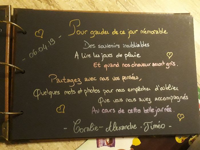 Livre d'Or message