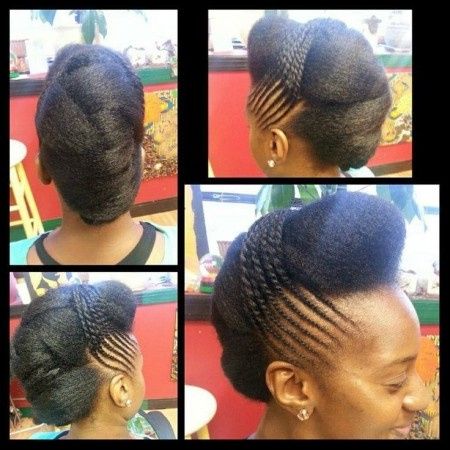 coiffure pour mariage afro