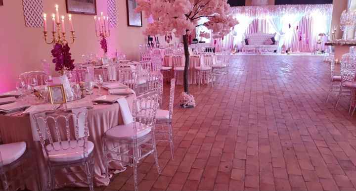 Décoration or rose - 1