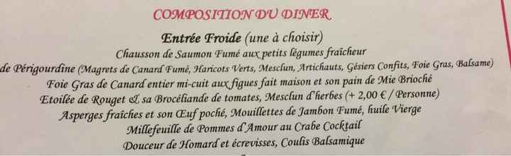 Aide pour choisir une entrée - 1