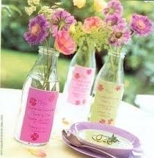 bouteille pot de fleurs