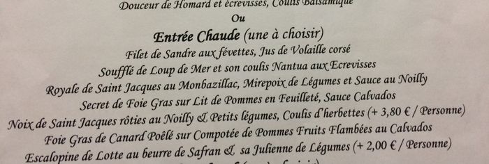 Aide pour choisir une entrée - 2