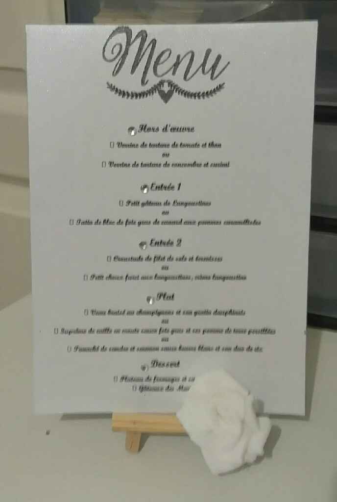 Diy du soir : mes menus - 2