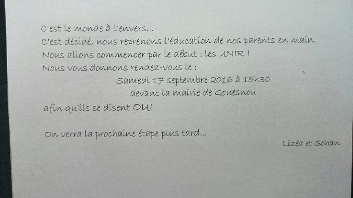 Texte faire part - 1