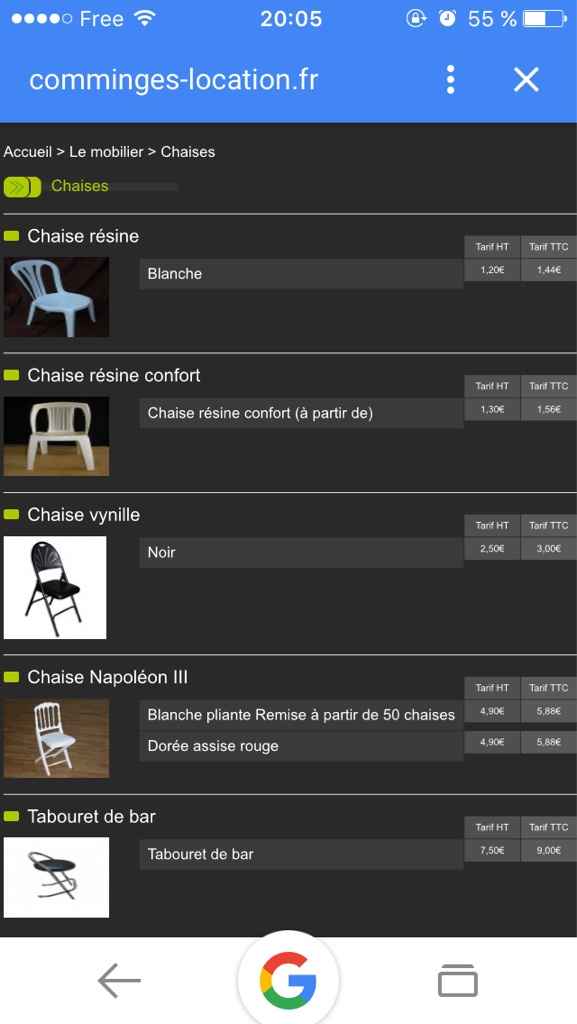 Abattue elle revend  les chaises - 1