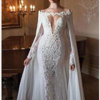 Accessoire la cape longue blanche - 2