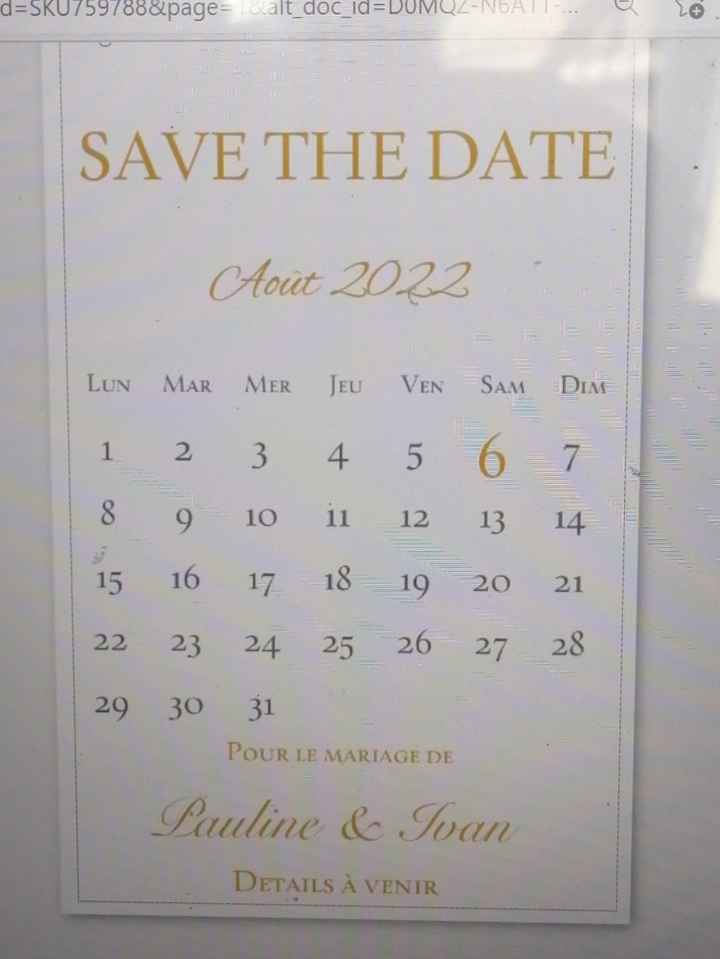 Save the date - 2