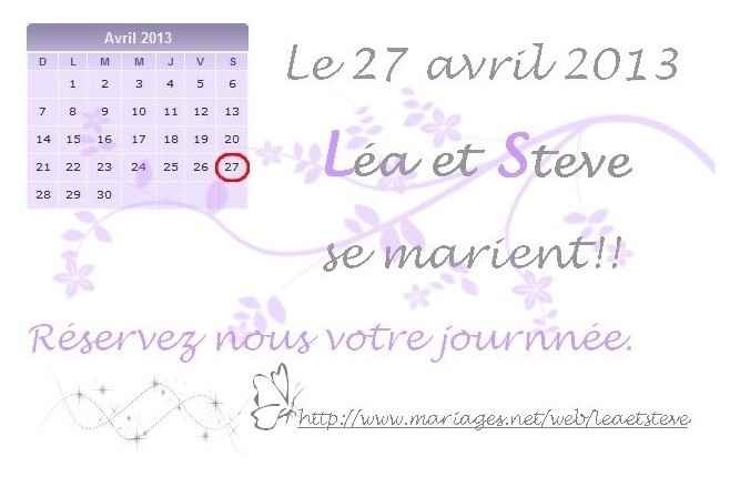 "save the date"