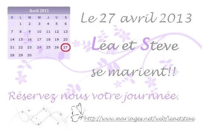 "save the date"