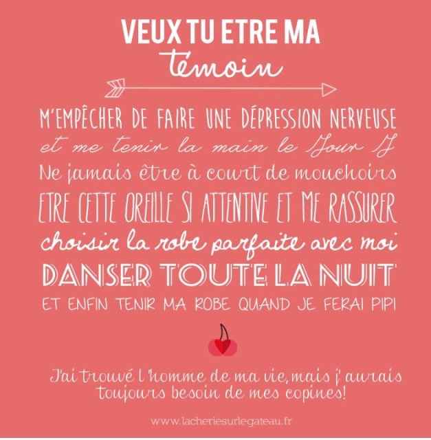 Demande a son témoin - 1