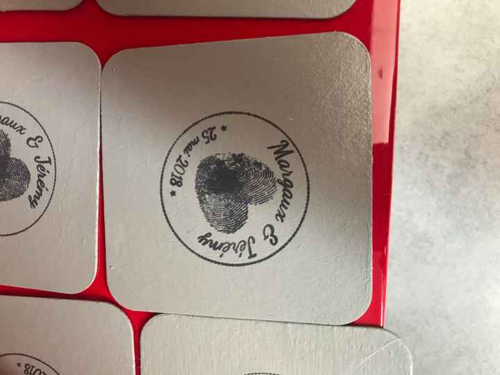 Cadeaux invités : dessous de verres - 1