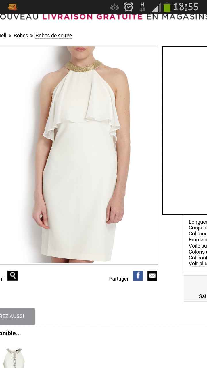 Ma belle soeur aura une robe quasi blanche au mariage.. - 1