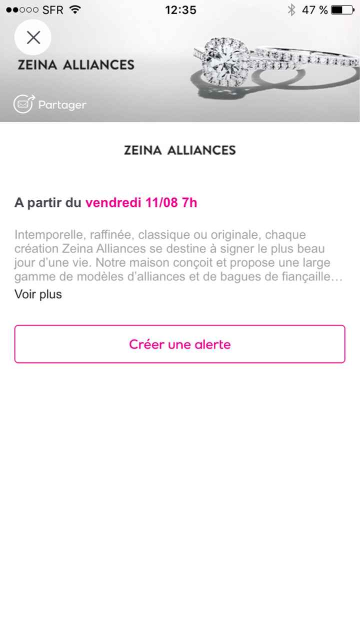 Vente privée alliance - 1