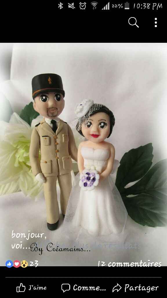  Figurine wedding cake. Thème: les voyages/l'aérien - 1