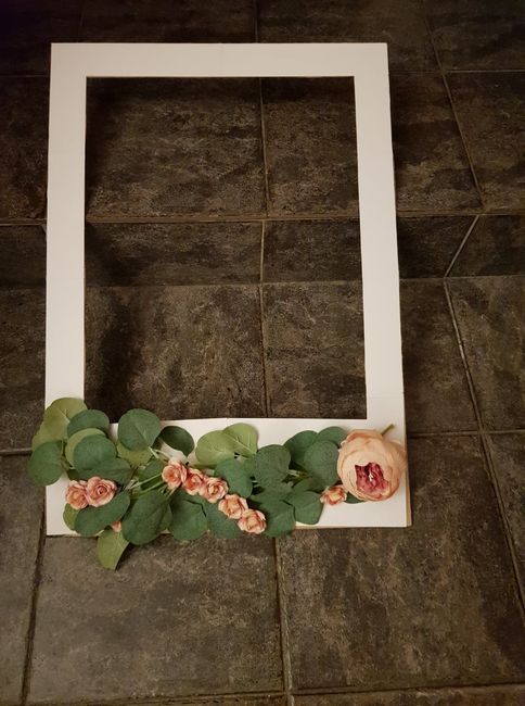 cadre pour faire les photos en fleurs en tissus